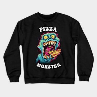 Pizza Monster Crewneck Sweatshirt